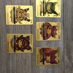 7 Pikachu mega Pokémons  tag cosplay Cards